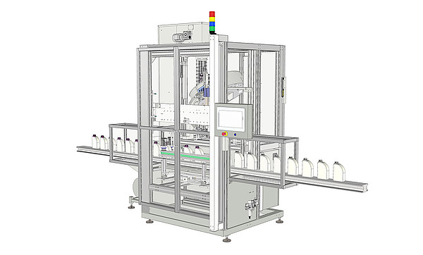 Verschlussmaschine „Floating Capper“ in der Gesamtansicht