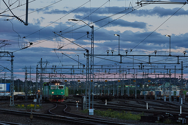 Bahnschienensystem im Terminal